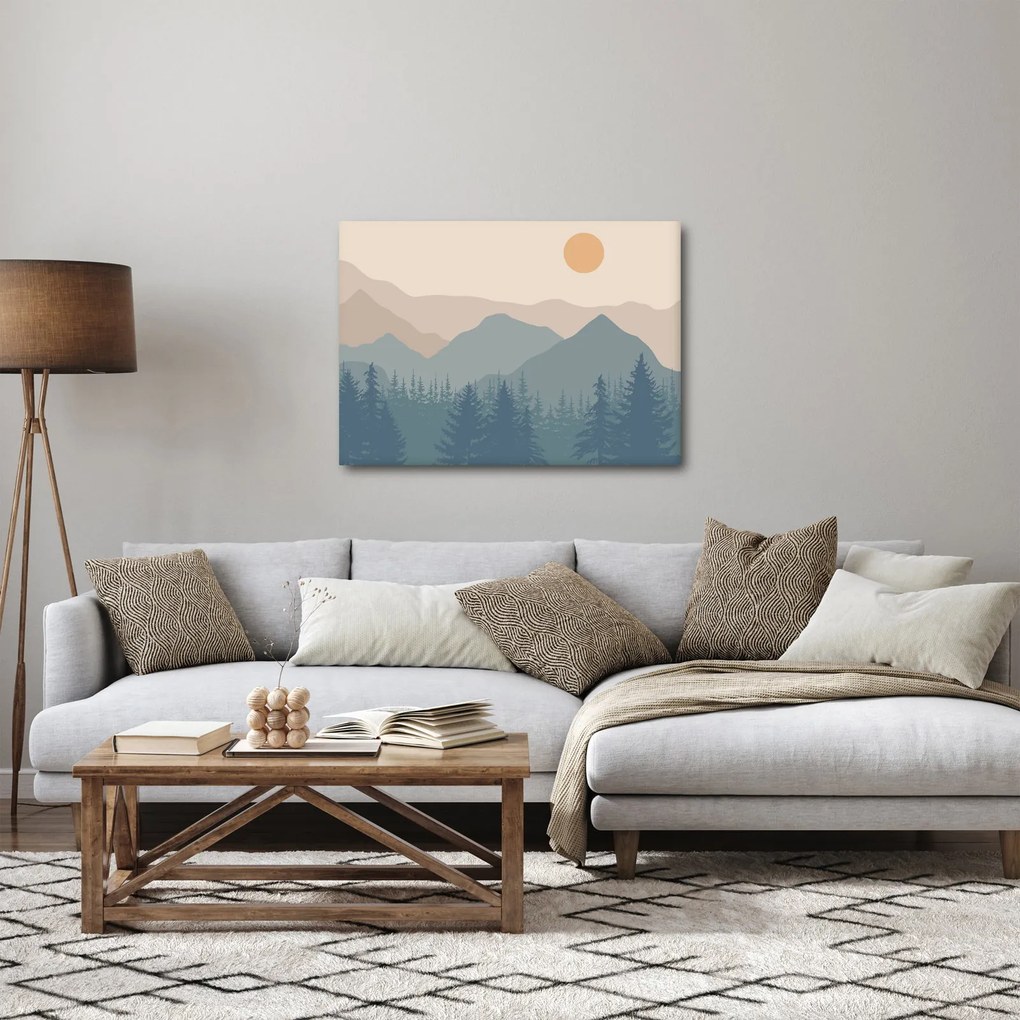 Kép - Türkiz hegység N⁰1 (70x50 cm)