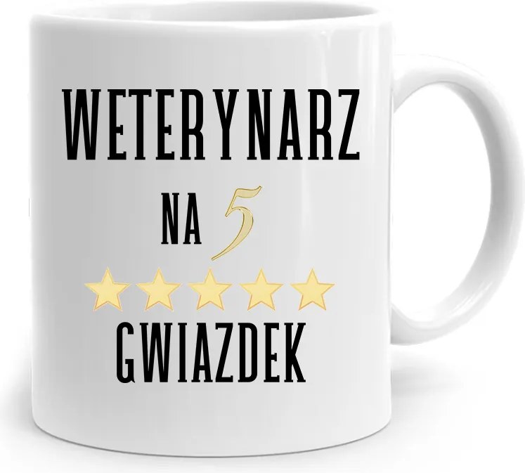 Állatorvos Bögre Állatorvos 5 Csillagos, fényképes nyomott mintával