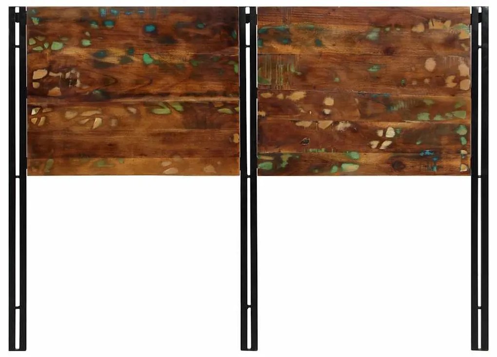 tömör újrahasznosított fa és vas fejtámla 140 cm
