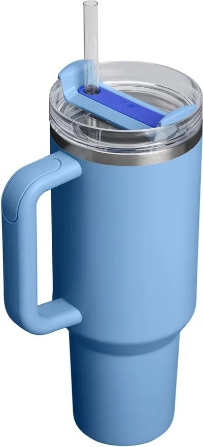 Kék rozsdamentes acél termosz szívószállal 1,18 l Quencher H2.O FlowState™ Tumbler Blue Sky – Stanley