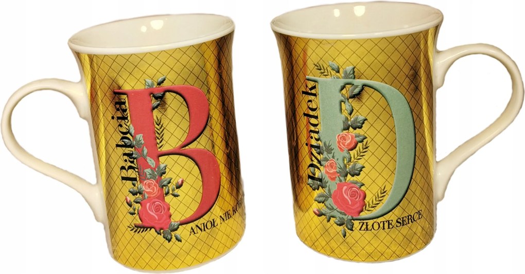 Ajándék Nagymama és Nagypapa Napjára Arany Bögre Szett Nagymama és Nagypapa