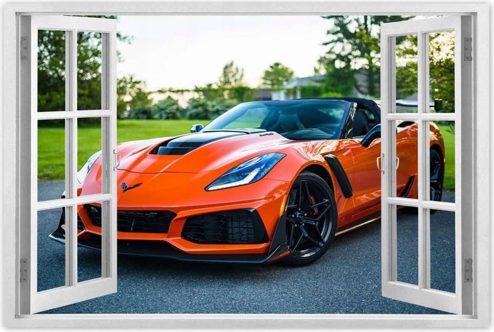 Poszterek 60x40 Narancssárga Autó