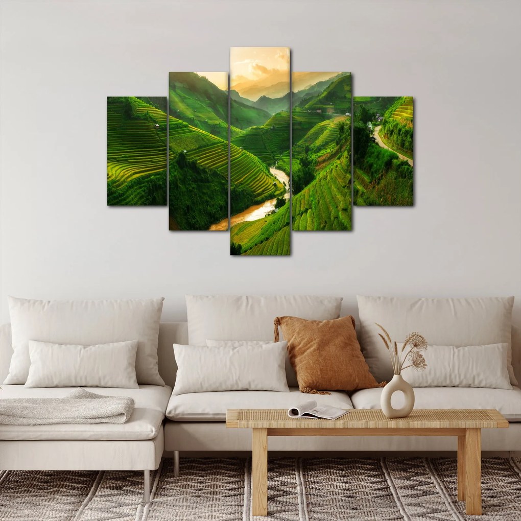 Kép - Mu Cang Chai rizsteraszok (150x105 cm)