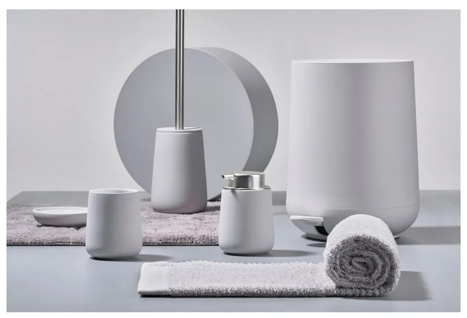 Világosszürke porcelán fogkefetartó pohár Nova – Zone