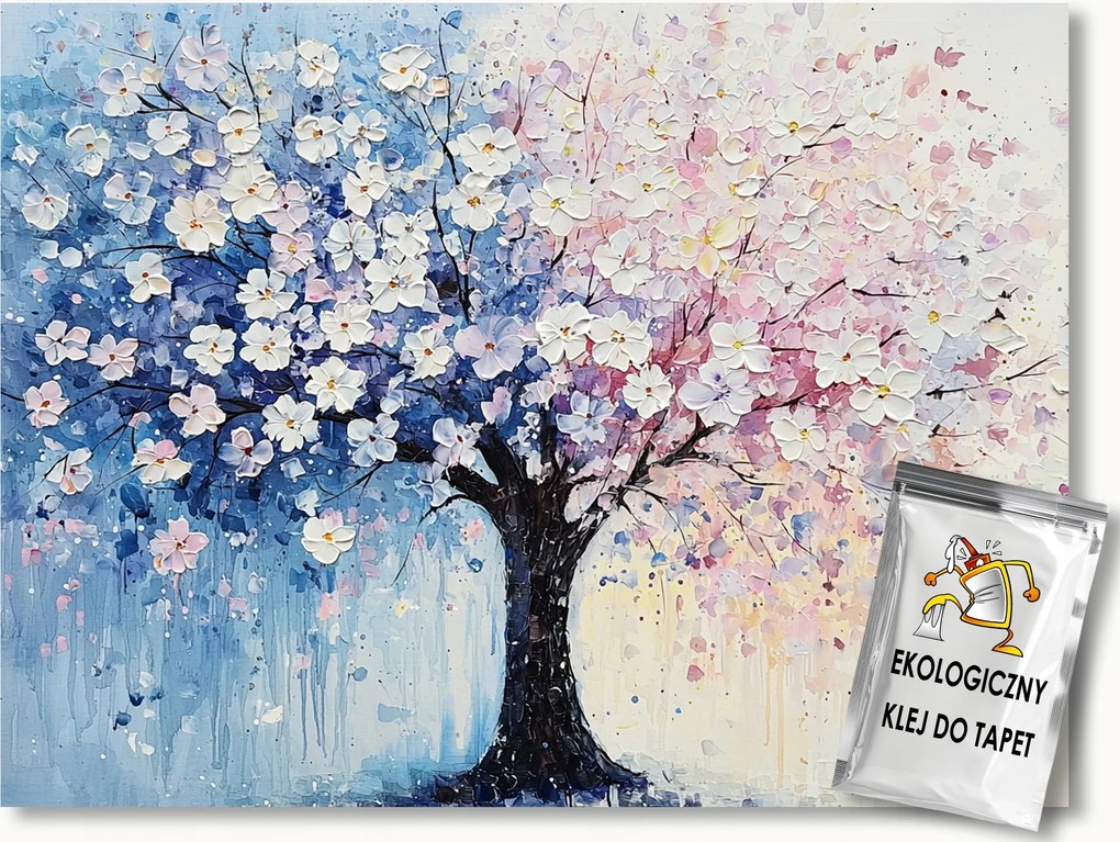 Fotótapéta Flizelina Természet Fa Virágok Tavasz 150x105 ragasztó