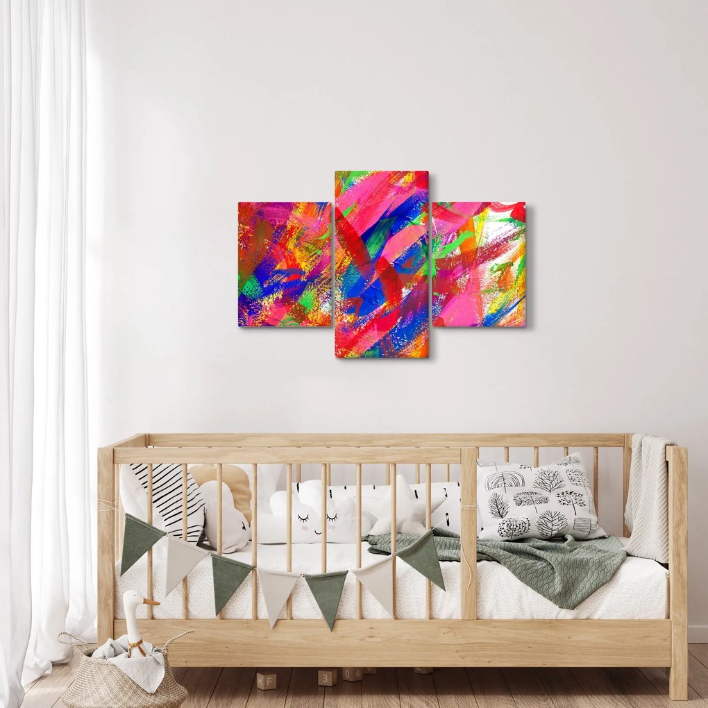 Kép - Színes absztrakció (90x60 cm)