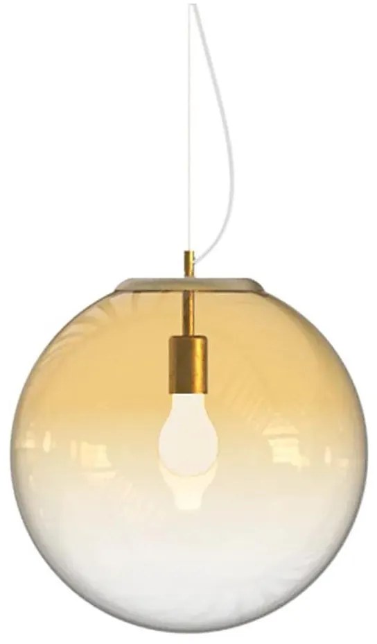 Ideal Lux - Csillár zsinóron MAPA 1xE27/42W/230V átm. 40 cm arany/füstös