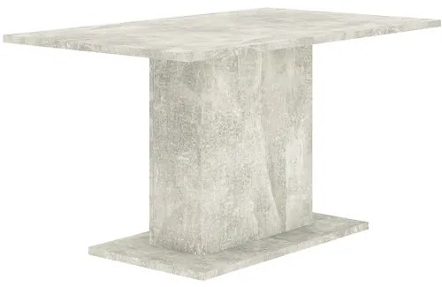 Modern Étkezőasztal Beton Színben. THEO 138x80 cm.