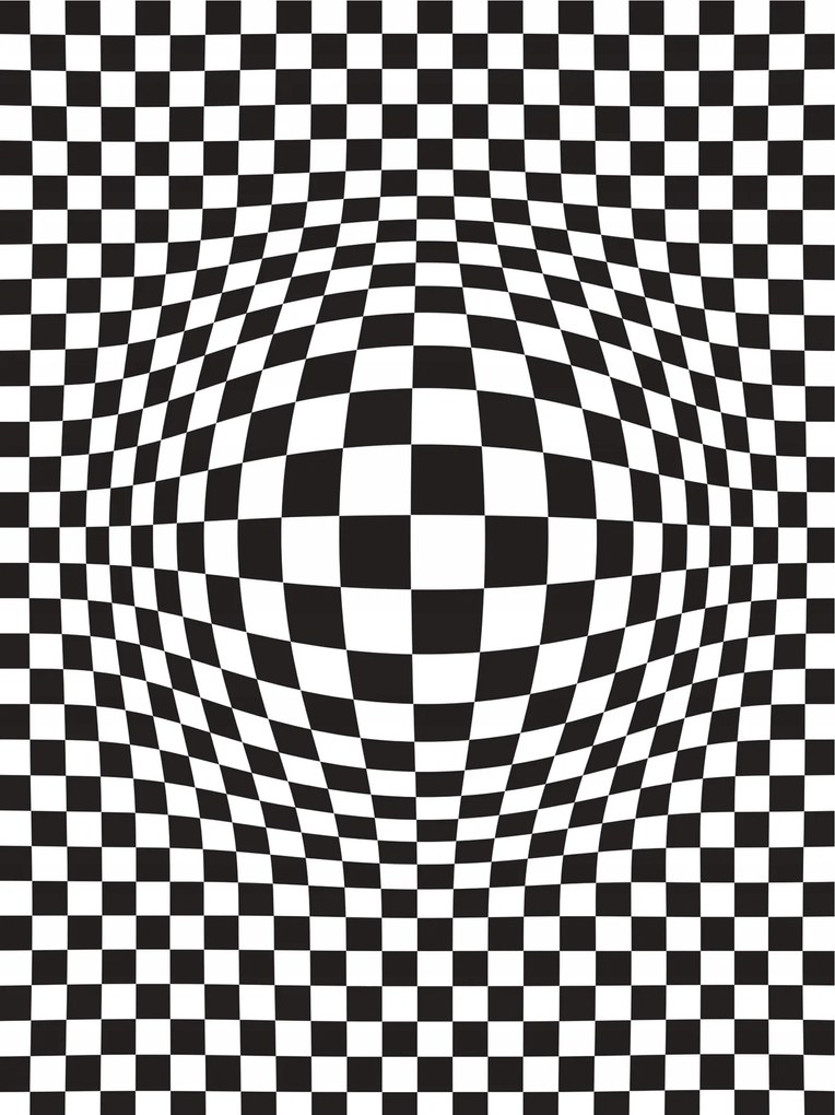 Fotótapéta Sakk Perspektíva Geometria Absztrakt Optika 206x275 +ragasztó