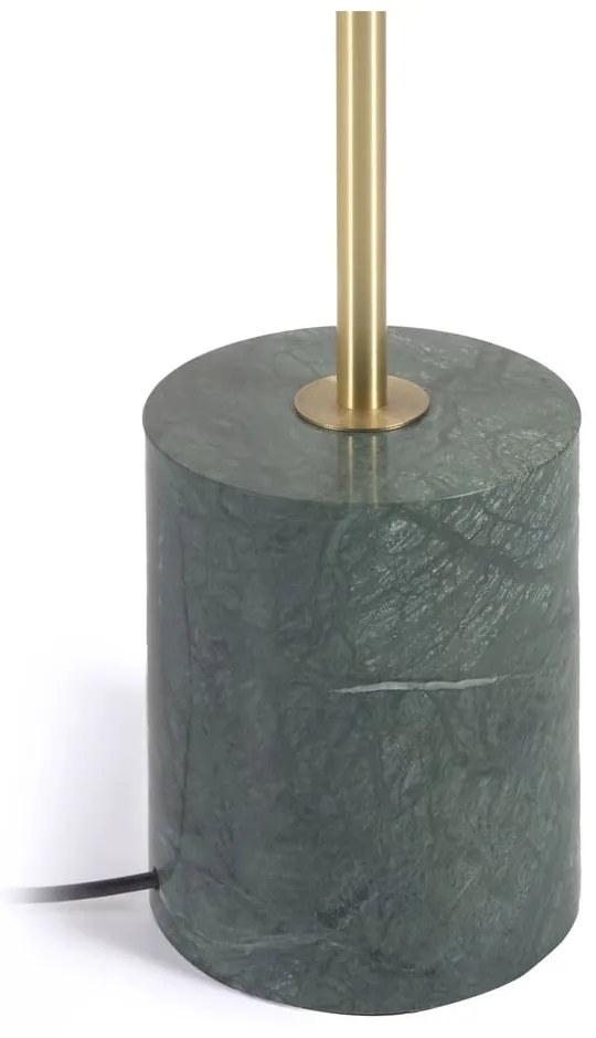 Zöld-aranyszínű állólámpa üveg búrával (magasság 161 cm) Lonela – Kave Home