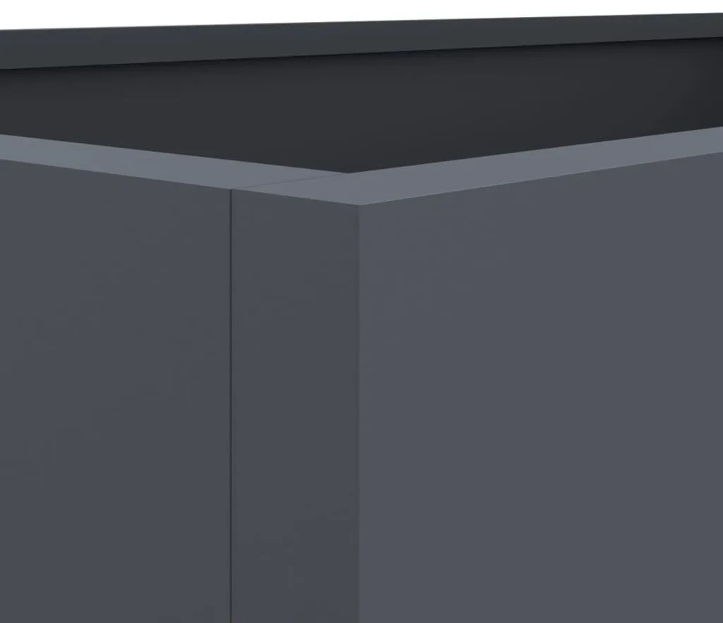 vidaXL antracitszürke acél növénytartó 62 x 47 x 46 cm