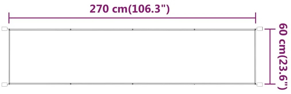 világoszöld oxford-szövet függőleges napellenző 60 x 270 cm