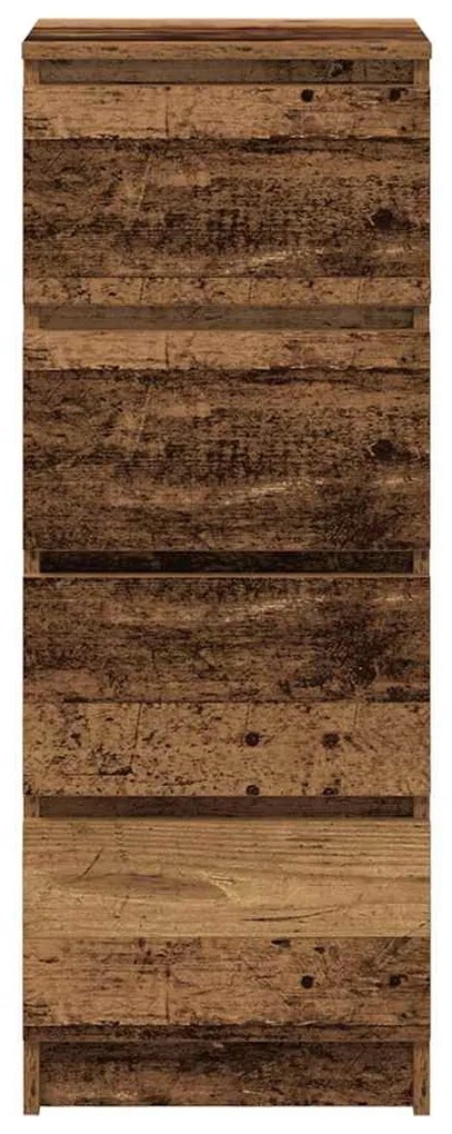 antik fa színű szerelt fa tálalószekrény 37,5x35x99 cm