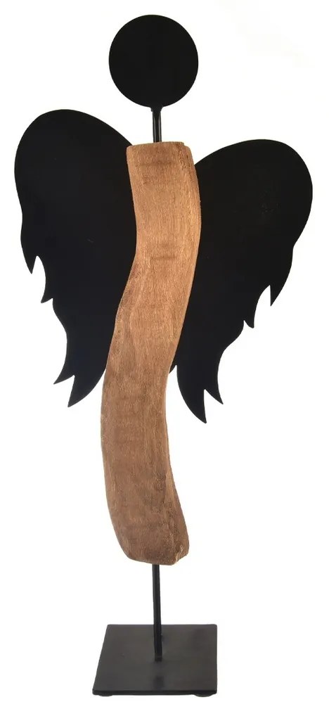 InDecor Mangófa angyal Fekete, 30 x 13 x 65 cm, 30x 13 x 65 cm