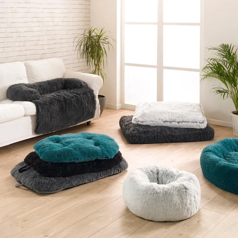 Fehér fekhely kutyáknak ø 95 cm Fluffy Heather – Love Story