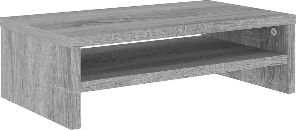 vidaXL szürke sonoma színű szerelt fa monitorállvány 42x24x13 cm