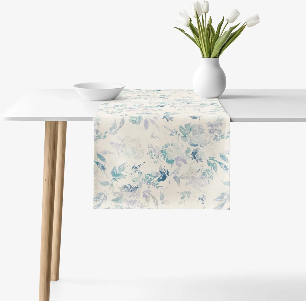 Goldea valencia dekoratív asztali futó - növénylenyomatok 50x180 cm