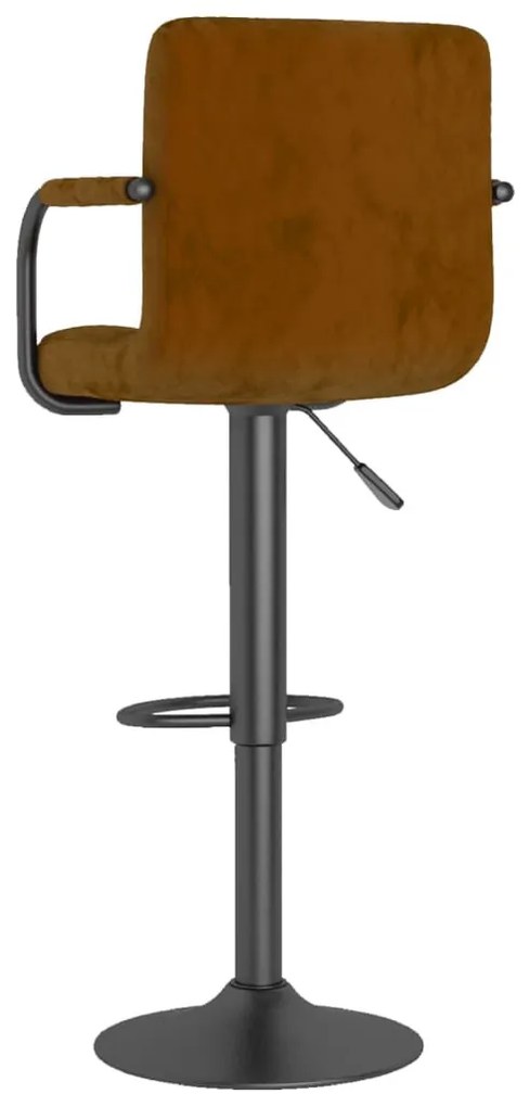 barna bársony bárszék