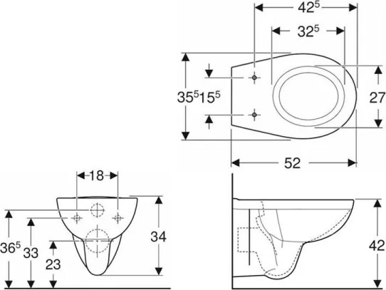 Kolo K93101000 - Rimfree Rekord fali WC, kerámia/fehér