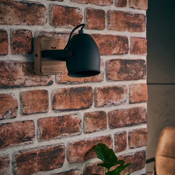 Brilliant CROWTON fali spotlámpa 1xGU10/6W/230V, fenyő