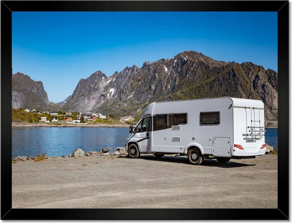 Poszterek keretben 40x30 Utazás lakóautóval Norvégia