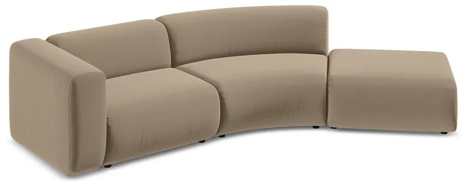 Bézs bársony heverő (jobb oldali) Ekahi – Makamii