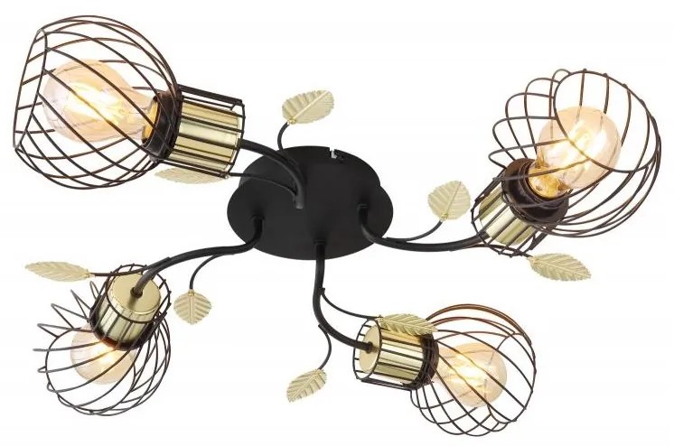 Globo 54113-4D - Felületre szerelhető csillár LALLY 4xE27/40W/230V