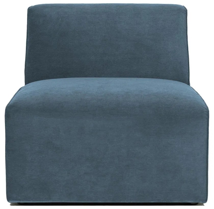 Kék kordbársony kanapé modul (középső rész) Sting – Scandic