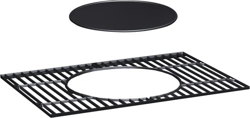 Multifunciós Avenberg GENIUS BBQ grill + öntöttvas rostély + öntöttvas grill lap + pizzakő