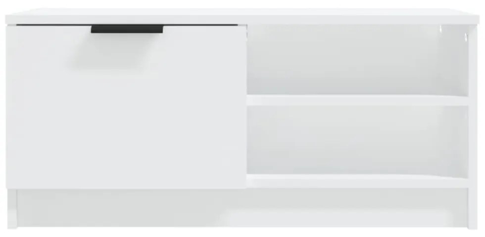 fehér szerelt fa TV-szekrény 80 x 35 x 36,5 cm