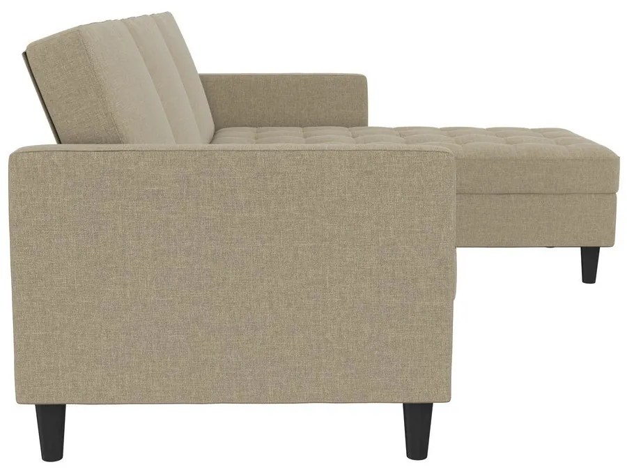 Bézs kinyitható sarokkanapé Presley – Støraa