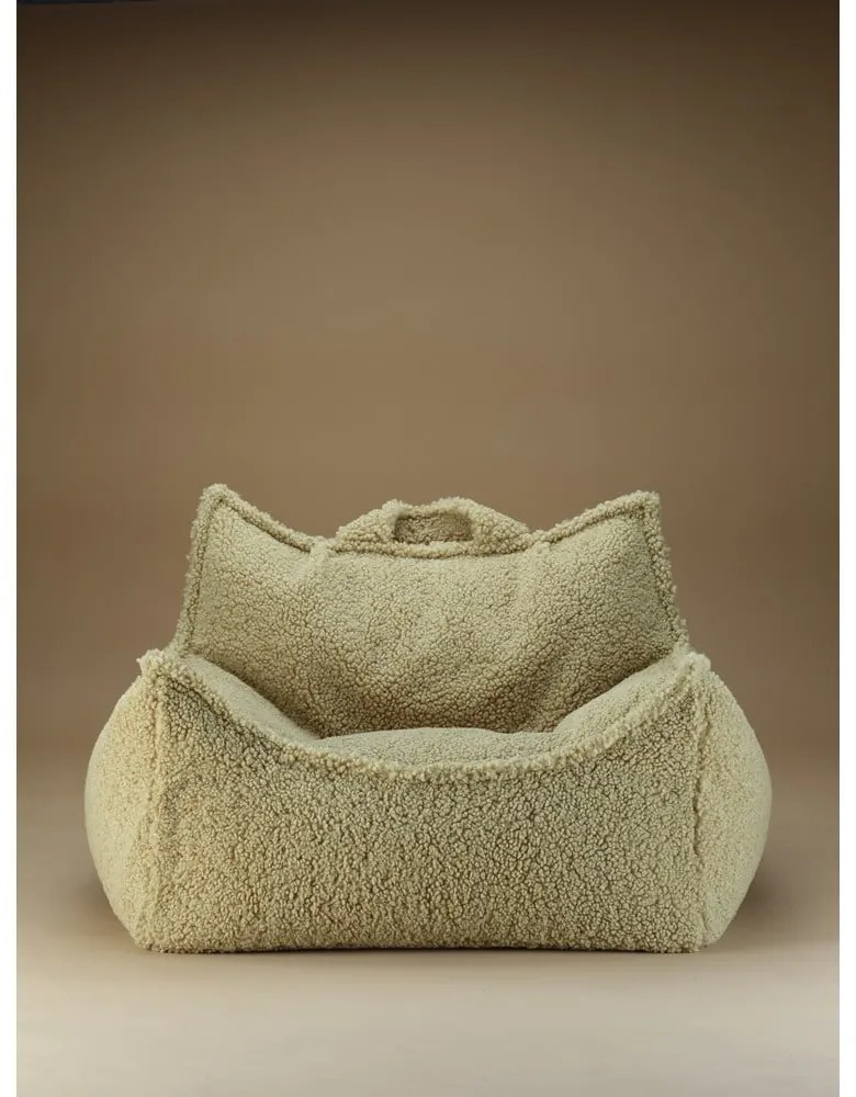 Zöld buklé gyerek babzsákfotel Chair – Wigiwama