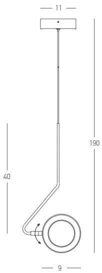 Zambelis 22044 - LED dimmelhető függeszték LED/7W/230V CRI90 fehér