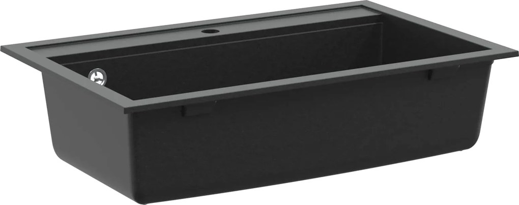 vidaXL Mosogató Fekete 795 x 505 mm Gránit