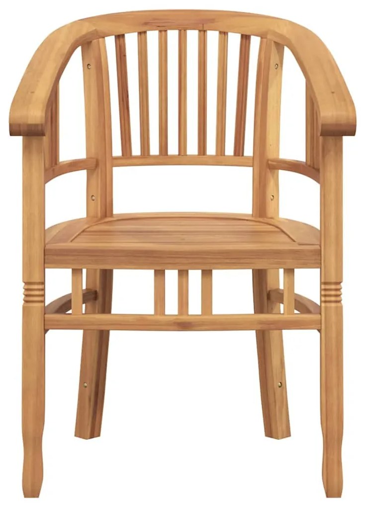 Kerti székek 2 pcs Barna 63 x 58 x 89 cm Tömör tíkfa