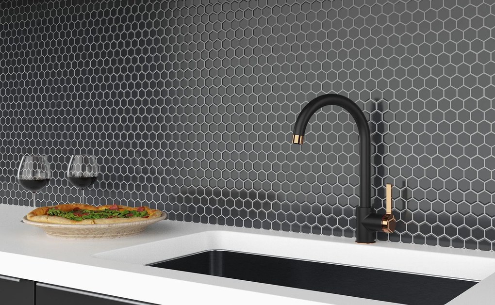 Mozaik dekorcsempe 133425 Black