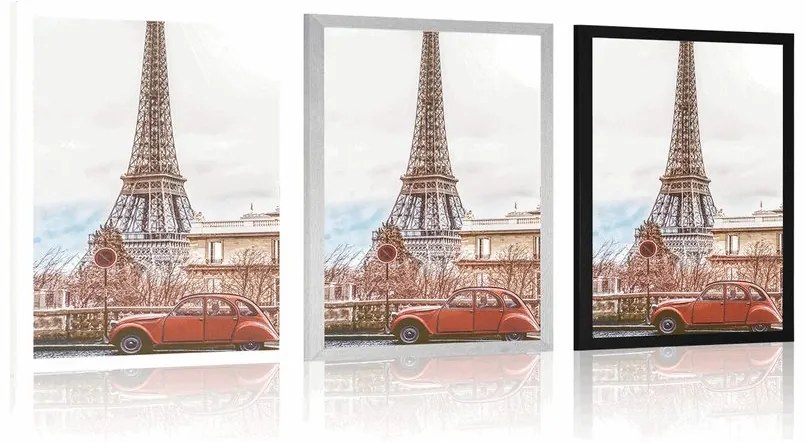Az Eiffel-torony plakátképe a párizsi utcáról