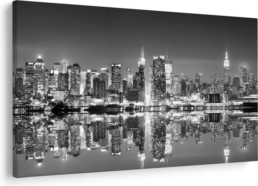 Kép - New York, fekete-fehér (90x60 cm)
