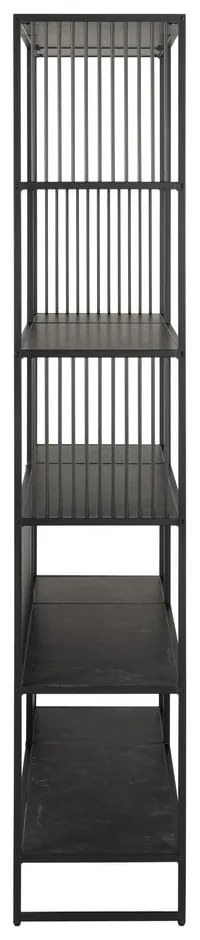 Fekete könyvespolc 120x185x35 cm Strington – Actona