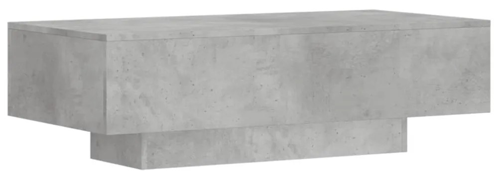 betonszürke szerelt fa dohányzóasztal 100x49,5x31 cm