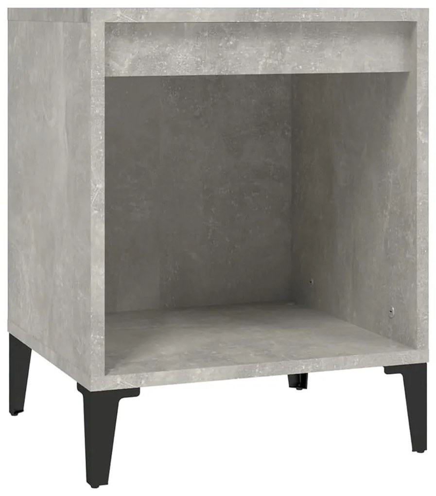 Betonszürke éjjeliszekrény 40x35x50 cm