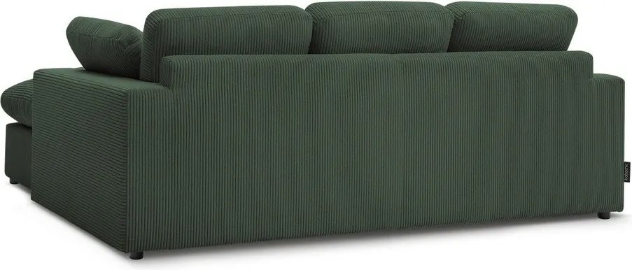 Zöld kordbársony sarokkanapé Belair – Bobochic Paris