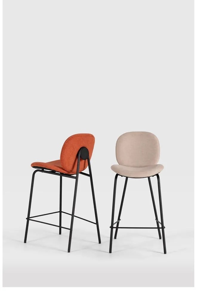Téglavörös bárszék szett 2 db-os (ülésmagasság 65 cm) Cori – Marckeric