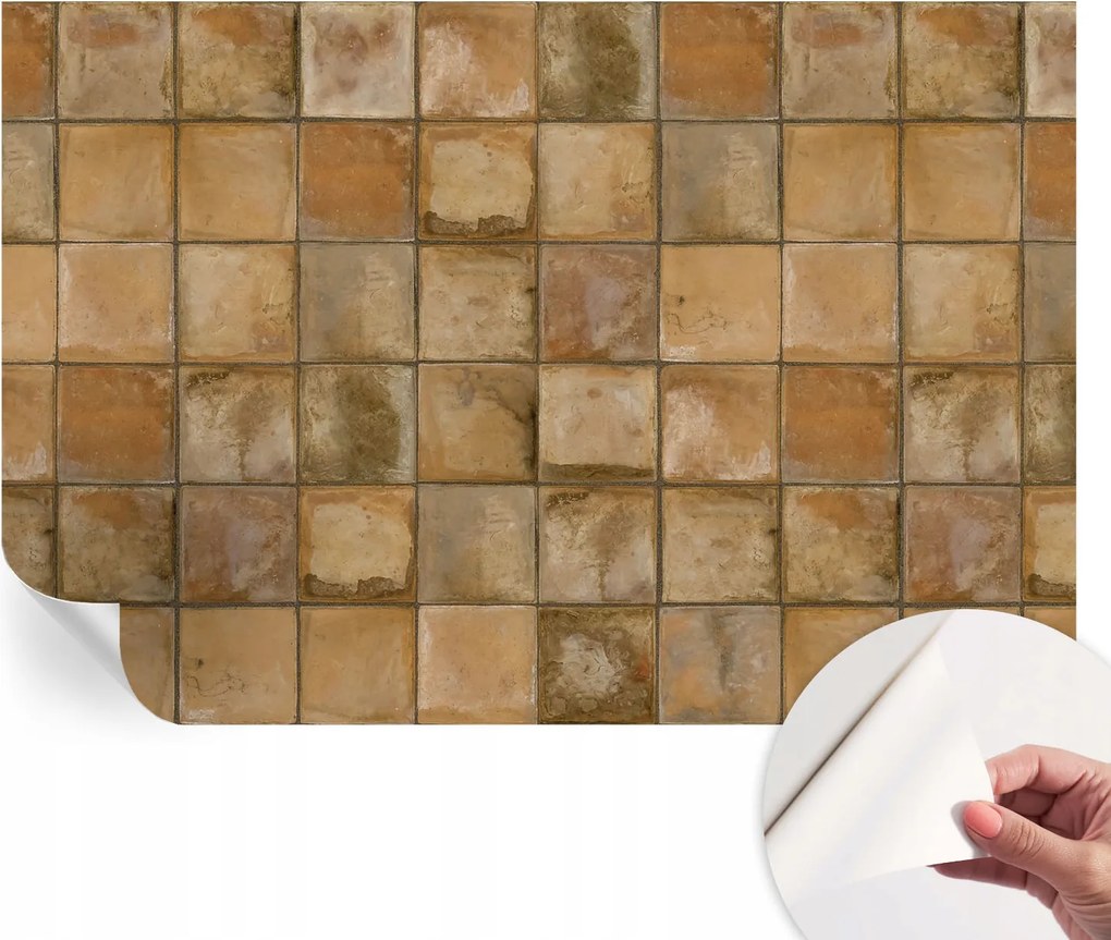 Fotótapéta Öntapadós Design Divatos Rusztikus mozaik 104x70 cm