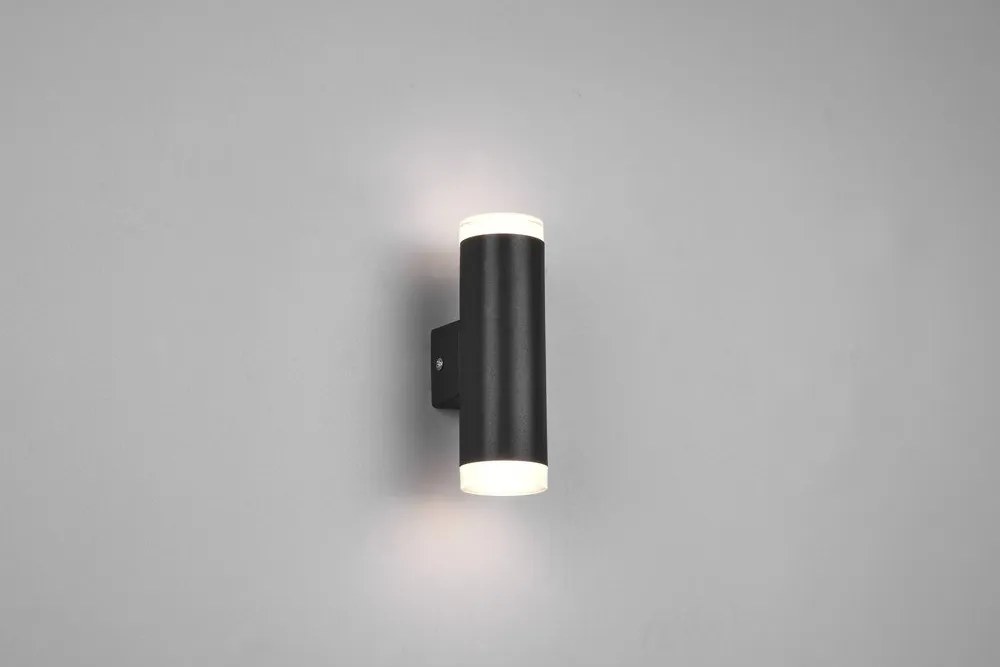 Matt fekete LED fali lámpa Ray – Trio