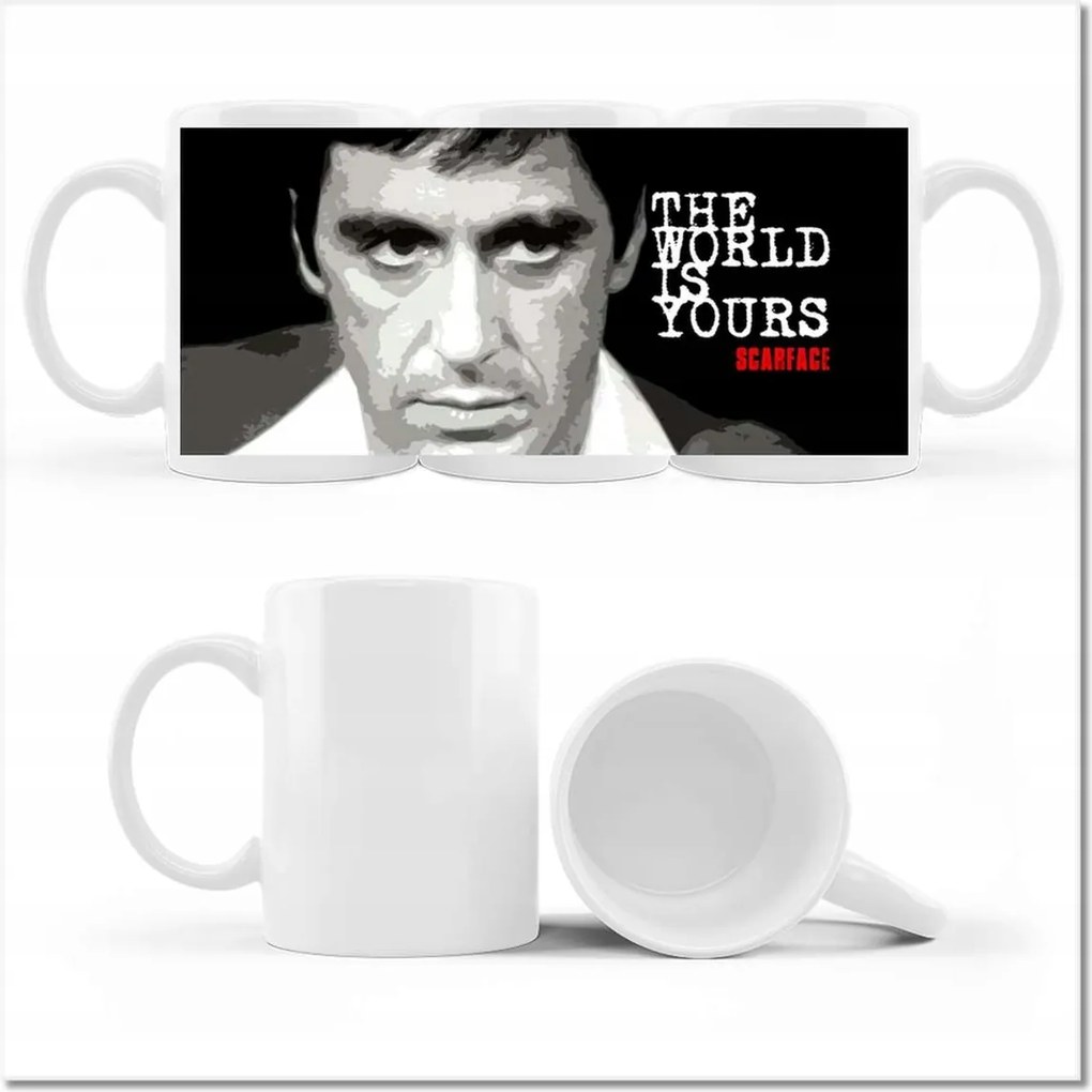 Fényképes bögre The World Is Yours Al Pacino Színész