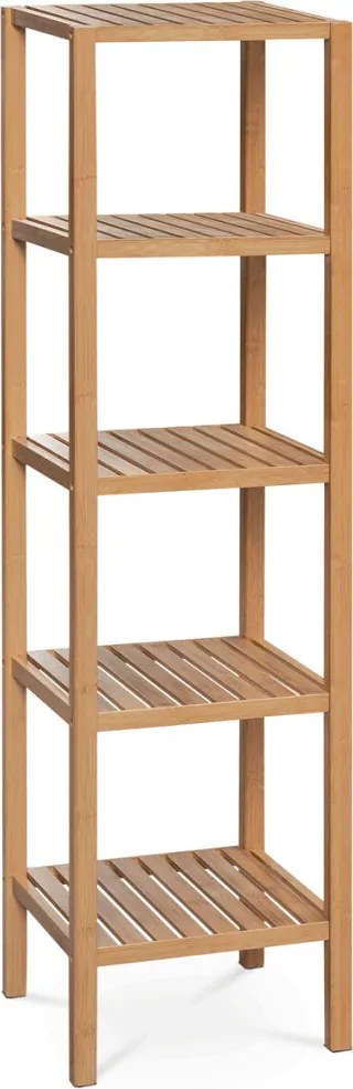 Barna tömörfa polcállvány – modern regál DR-011-3