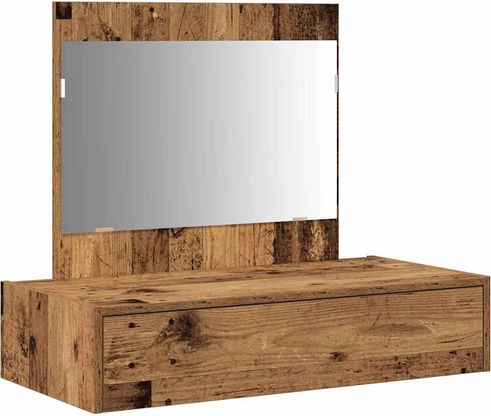vidaXL Öltözködőasztal fiókkal tárolóval Barna 83 x 40 x 70 cm Faanyag