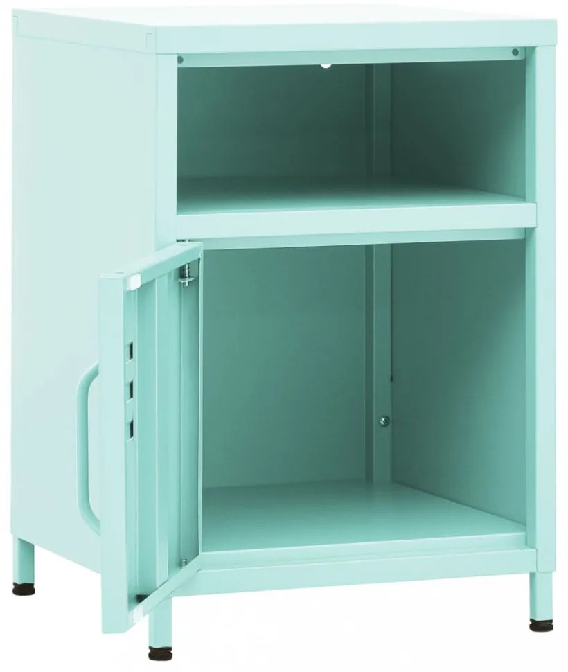 2 db menta acél éjjeliszekrény 35 x 35 x 51 cm