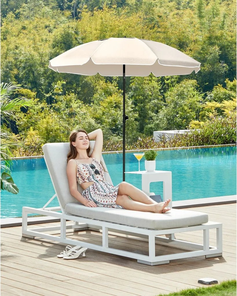 Napernyő, 1,6 m, UPF 50+, hordozható, dönthető, természetes